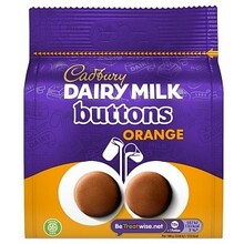 Cadbury - Buttons Dairy Milk Orange 85 Gram