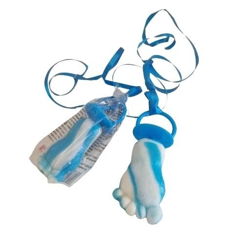 Blauw Witte Speentje 1x