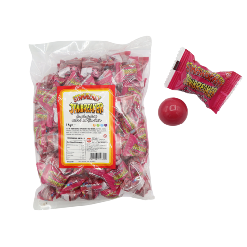 Zed Candy - Strawberry Jawbreaker Bag 1 Kilo (Halal)