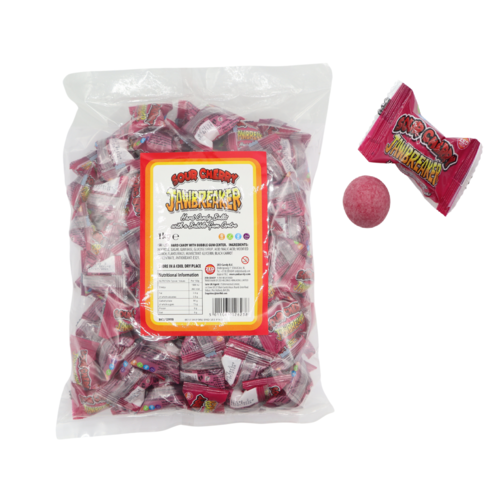 Zed Candy - Sour Cherry Jawbreaker Bag 1 Kilo (Halal)