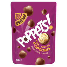 Poppets - Choc Toffee Popcorn 100 Gram