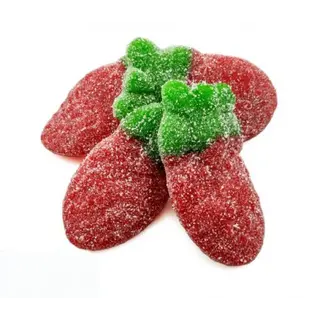 Fini - Giant Sour Sour Strawberries (8,5cm) 1 Kilo