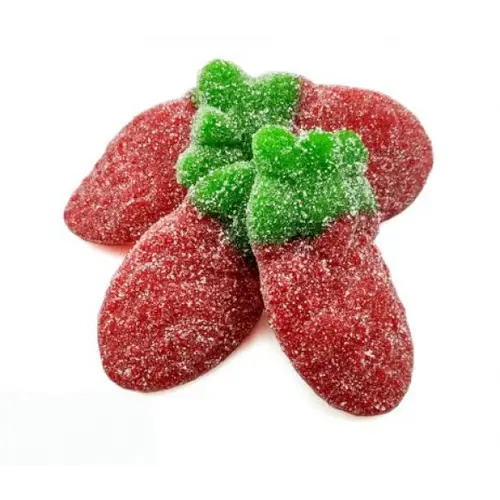 Fini - Giant Sour Sour Strawberries (8,5cm) 1 Kilo