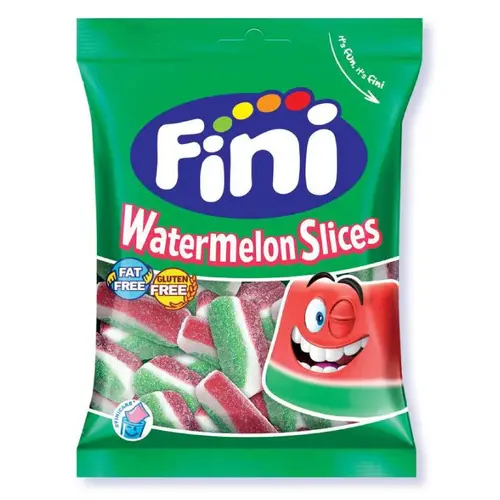 Fini - Sour Watermelon Slices 75 Gram 12 Stuks (Halal)