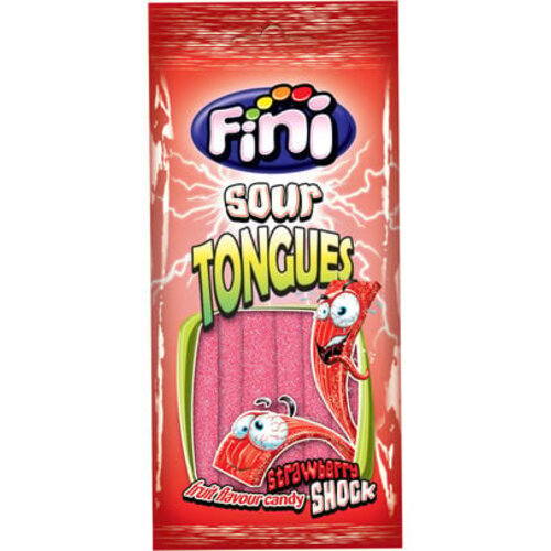 Fini - Sour Strawberry Tongues 12 Stuks (Halal)