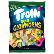 Trolli -Sour Glowworms 100 Gram (Halal)