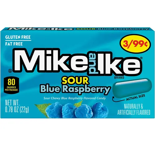 Mike&Ike - Sour Blue Raspberry 22 Gram