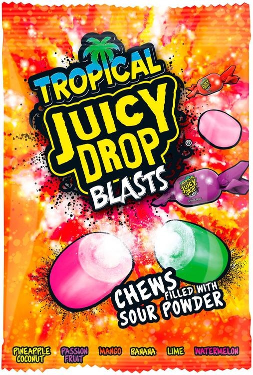 Bazooka Bazooka - Tropical Juicy Drop Blasts 120 Gram