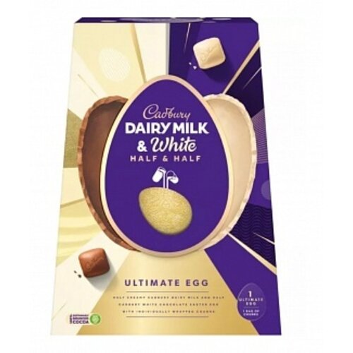 Cadbury - Dairy Milk & White Ultimate Egg 372 Gram
