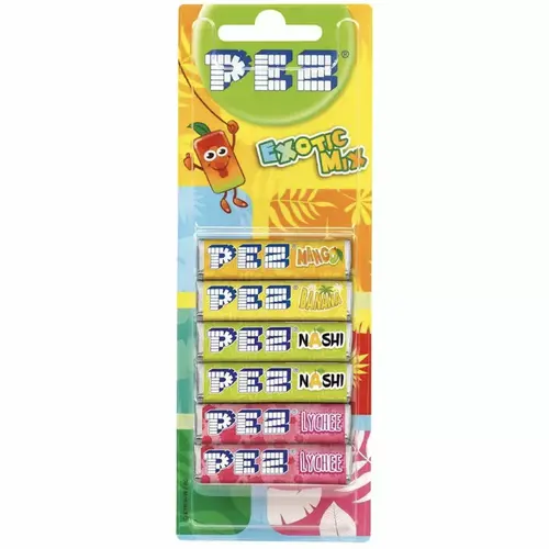 Pez -Exotic Flavours Navulling 51 Gram