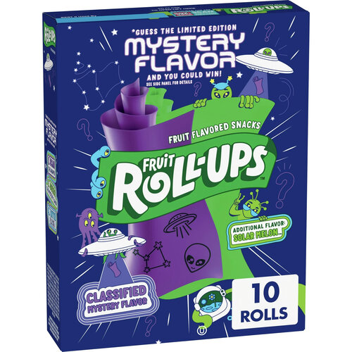 Fruit Roll-Ups - Space Mystery Flavor and Solar Melon 141 Gram Fruit Roll-Ups - Space Mystery Flavor and Solar Melon 141 Gram