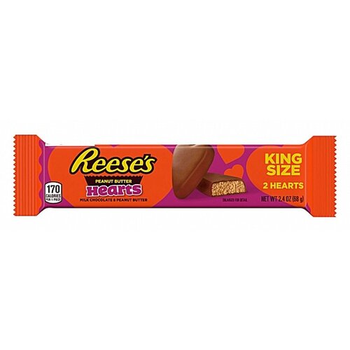 Reese's - Peanut Butter Hearts King Size 68 Gram