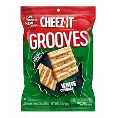 Cheez-It - Grooves White Cheddar 92 Gram Cheez-It - Grooves White Cheddar 92 Gram