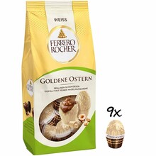 Ferrero Rocher - Goldene Ostern Weiße Schokoeier 90 Gram