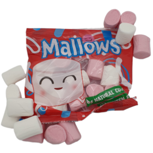 Pink White Mallows 24 Zakjes