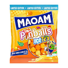 Maoam Maoam - Pinballs Ice Tea 210 Gram afbeelding