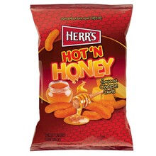 Herr's -  Hot 'n Honey Cheese Flavoured Curls 113 Gram