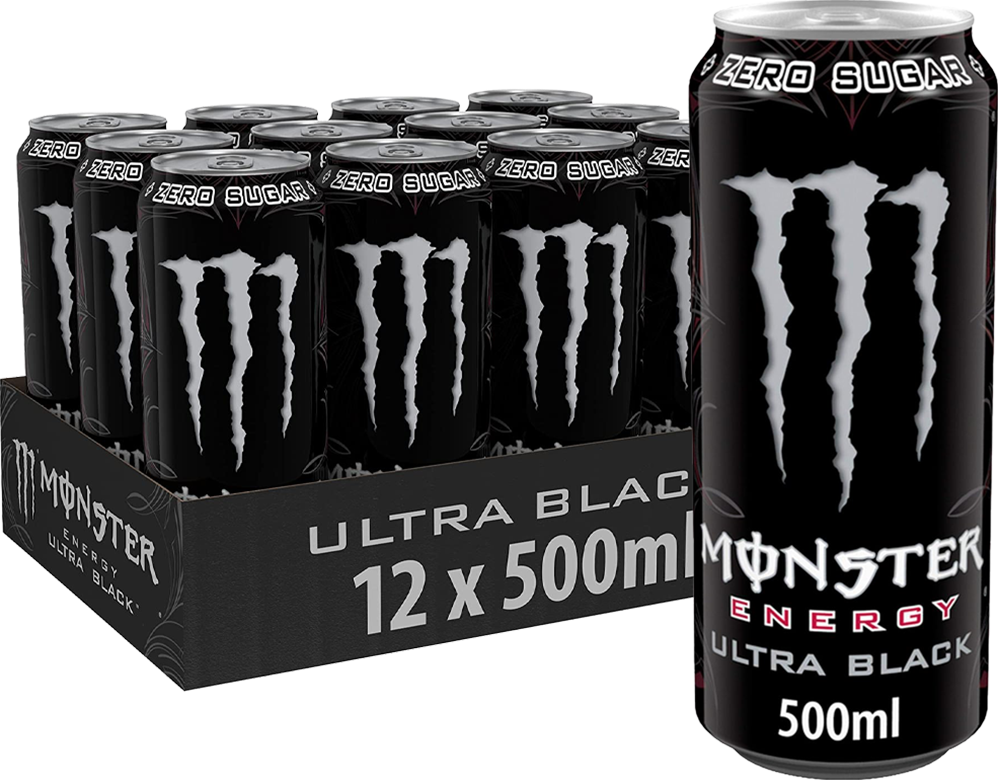 Monster Monster - Ultra Black 500ml 12 Blikjes afbeelding