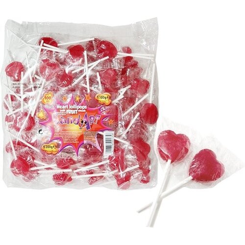 Heart Lollipops 100 Stuks*