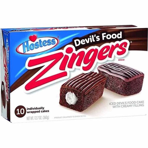 Hostess - Zingers Iced Devil's Food 10-Pack 360 Gram
