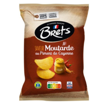 Brets - Mosterd Cayenne Peper Chips 125 Gram 10 Stuks
