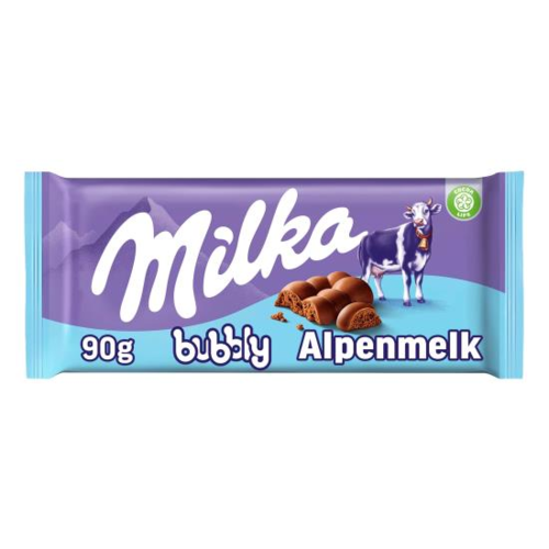 Milka - Bubbly Alpenmelk 90 Gram