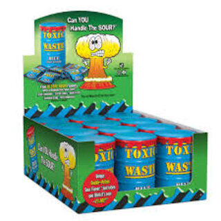 Toxic Waste - Blue Sour Candy Drum 42 Gram 12 Stuks (Halal)