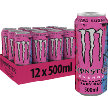 Monster - Ultra Fantasy  Ruby Red 500ml 12 Blikjes
