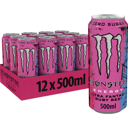 Monster - Ultra Fantasy  Ruby Red 500ml 12 Blikjes