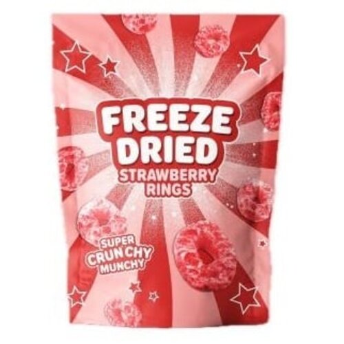 Freeze Dried - Strawberry Rings 100 Gram