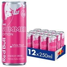 Red Bull - TRed Bull - The Summer White Peach 250ml 12 Blikjeshe Summer White Peach 250ml 12 Blikjes - Copy