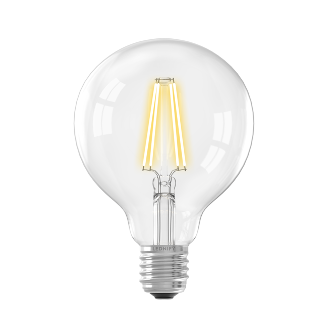 Lednify WiZ Connected Smart LED Filament Globe Lamp | 6W | CCT | E27