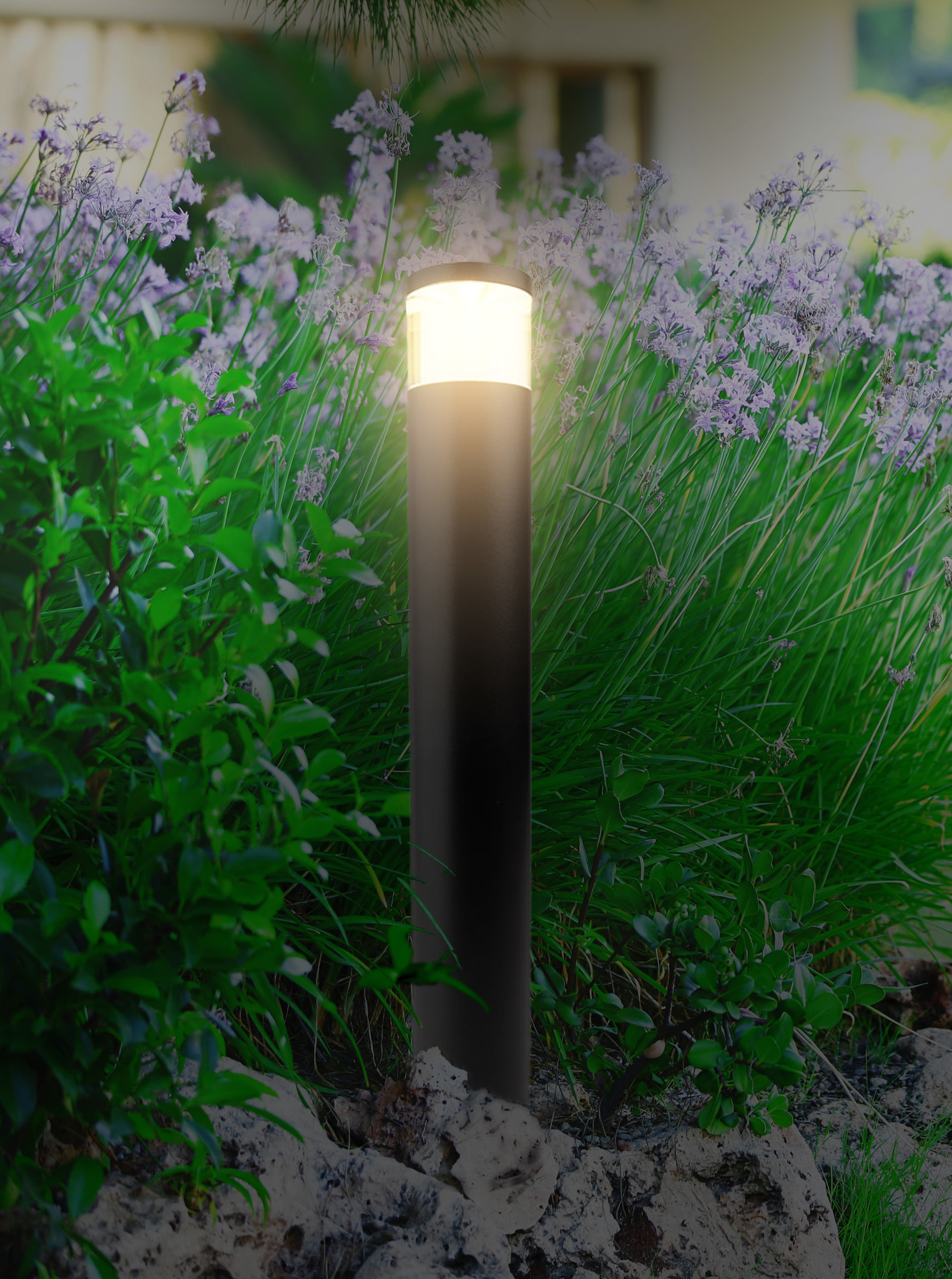 Surrey bloem hout LED staande buitenlampen - LED24