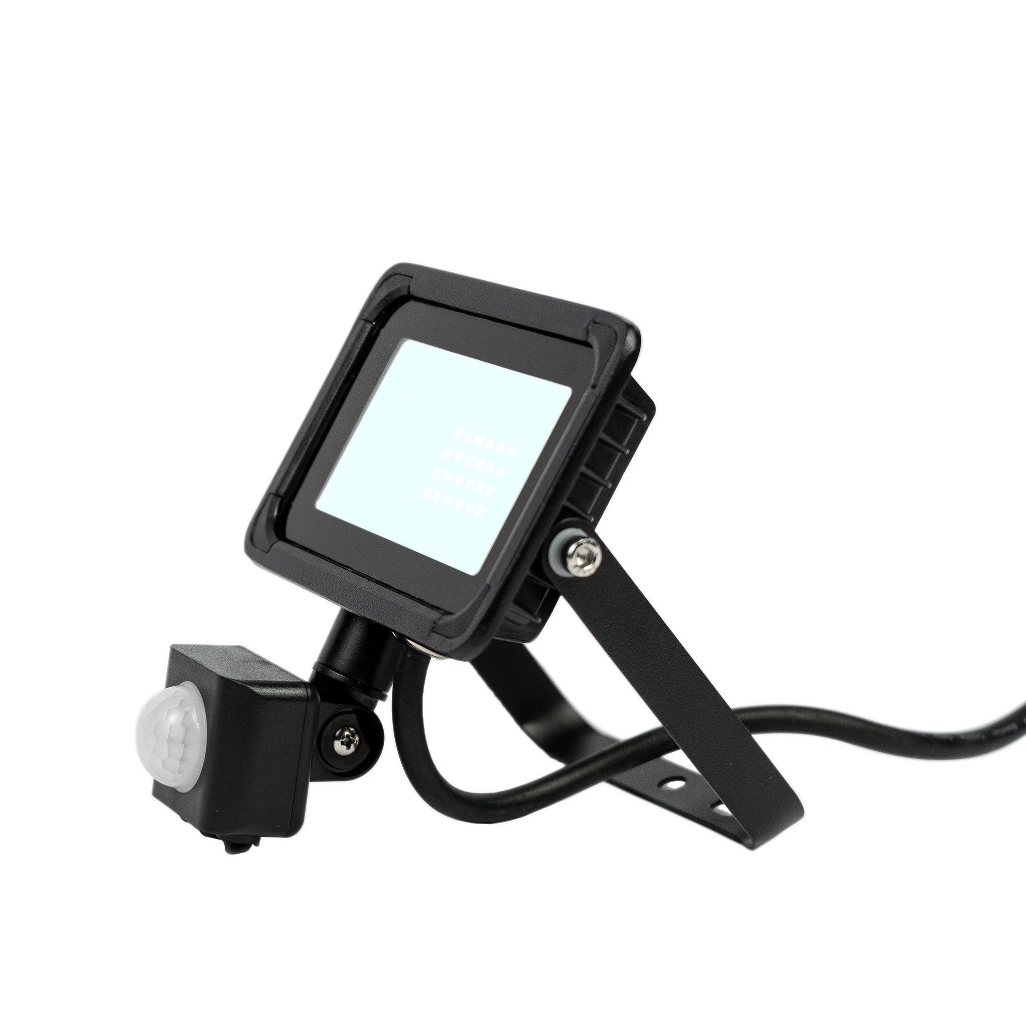 Zuiver Verplaatsing Respectvol LED Bouwlamp Floodlight met Sensor | 10W | Koud Wit - LED24