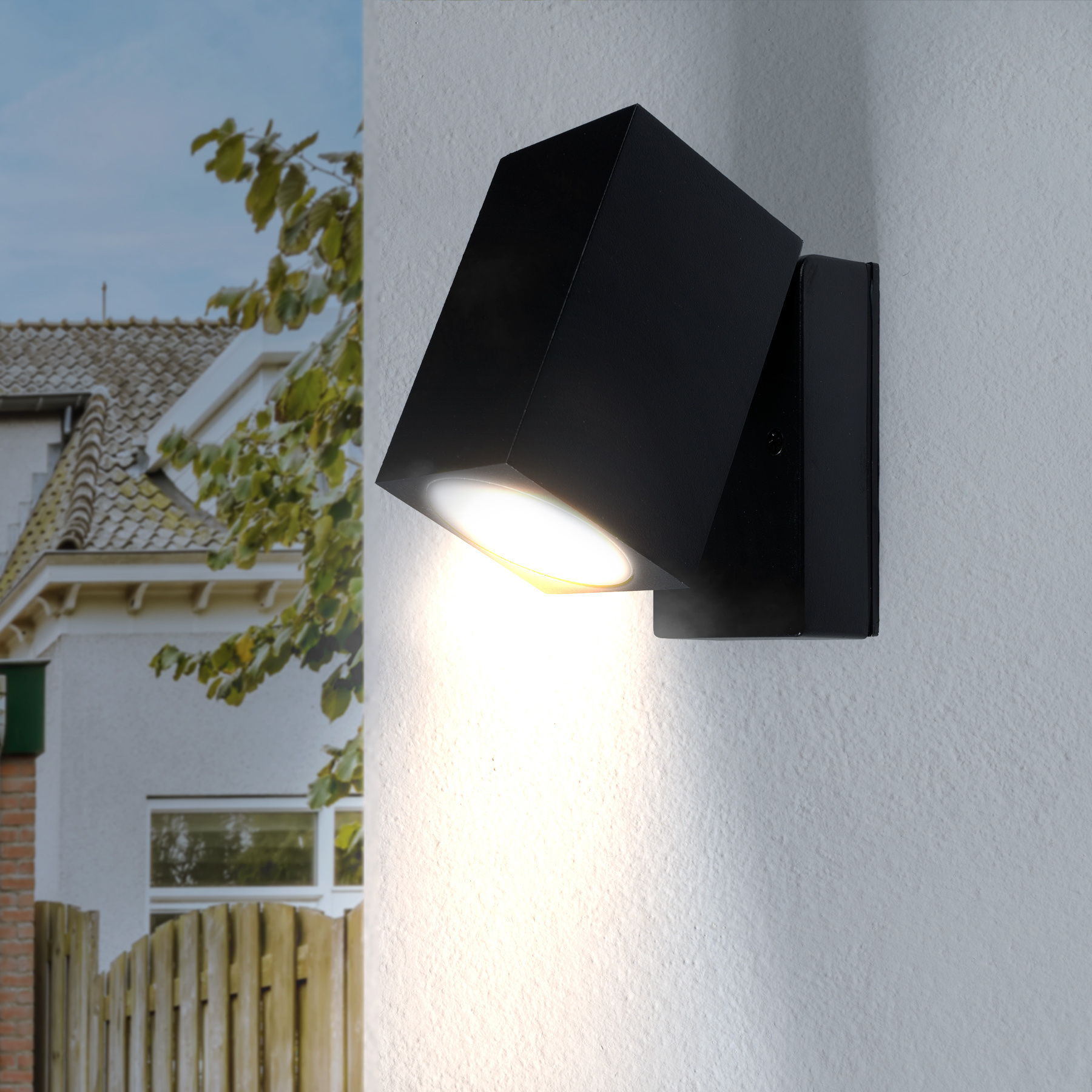 Heel Scheur Bliksem LED Kantelbare Wandlamp GU10 Vierkant | IP44 - LED24
