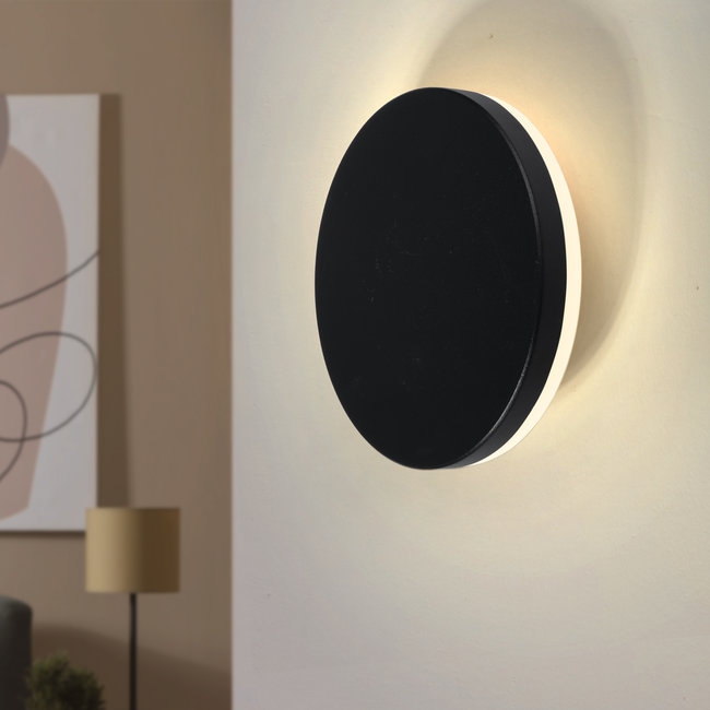 Ronde Wandlamp 6W | Zwart -