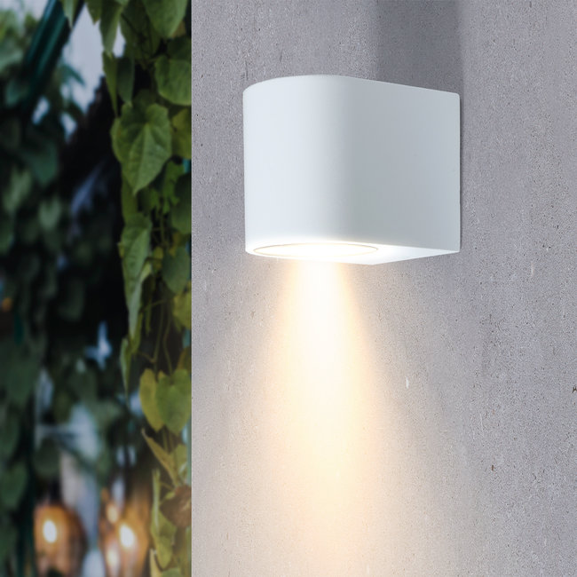 PURPL LED Wandlamp GU10 D-vorm | Zwart & Wit | IP44