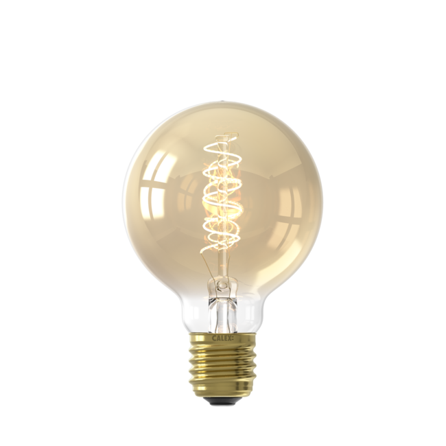 Calex Globe  Gold G80 LED Filament Lamp | 4W | E27 | 2100K