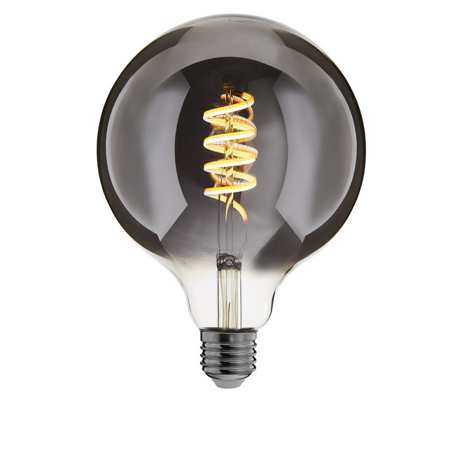 EcoDim Zigbee Globe LED lamp filament dimbaar E27 G125 Smokey CCT 1800-5000K 5W