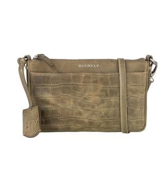 Burkely Croco Caia - Crossover Clutch M - Groen