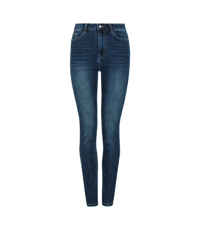 Highwaist Slim Jeans - Dark Blue Wash - 805