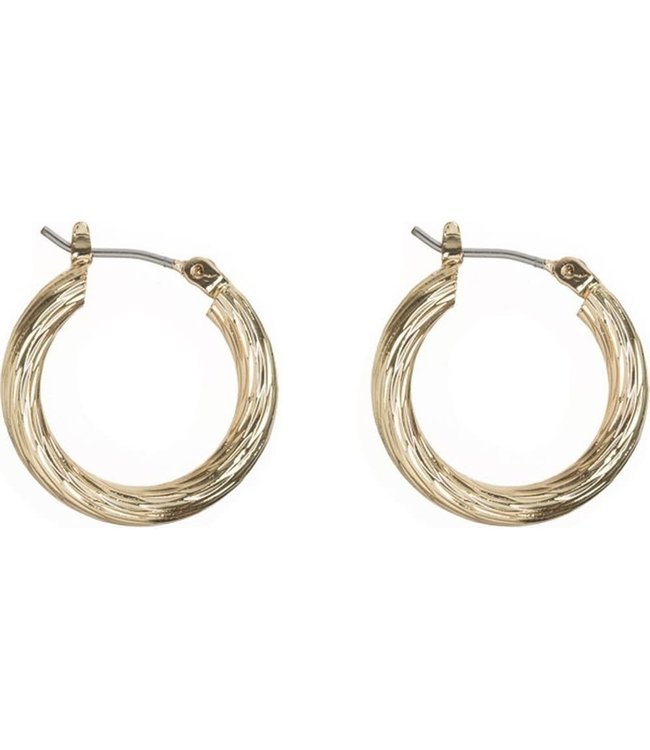 Swirly hoop earrings