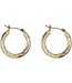 Swirly hoop earrings