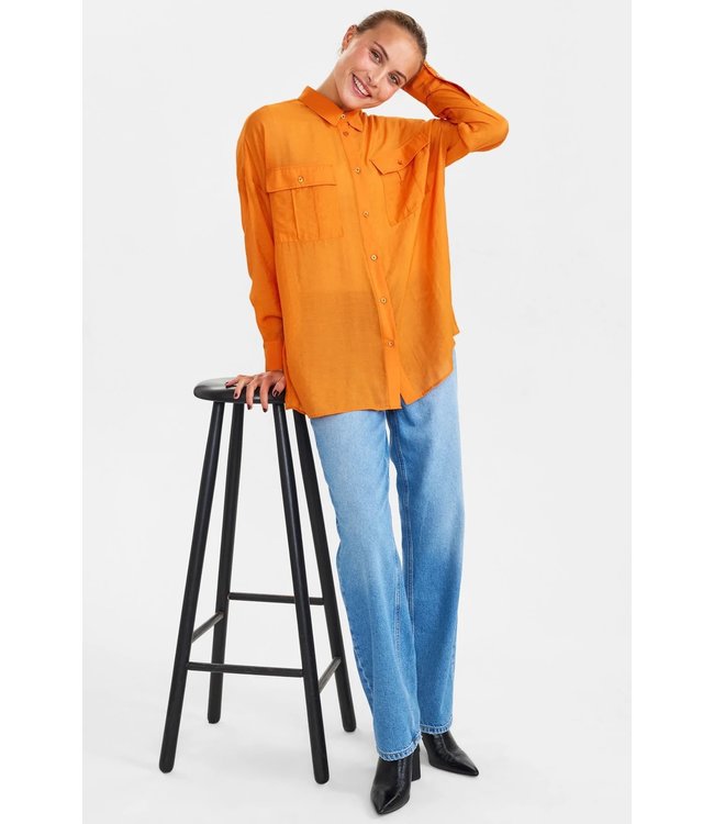 Elinam shirt - Oranje