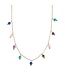 Colorful precious stone necklace