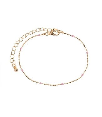 Timi Of Sweden Alice - Minimalistic chain bracelet - pink