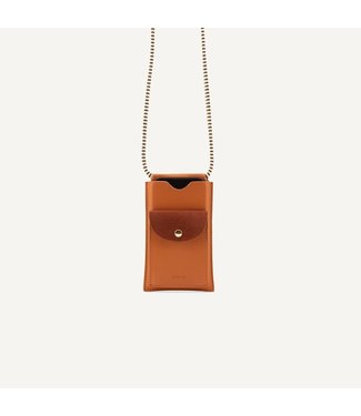 The Sticky Sis Club Phone pouch - ton sur ton - croissant brown