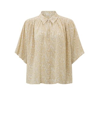 YAYA Woven printed oversized shirt