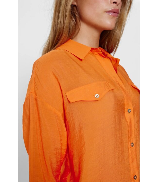 Elinam shirt - Rood oranje