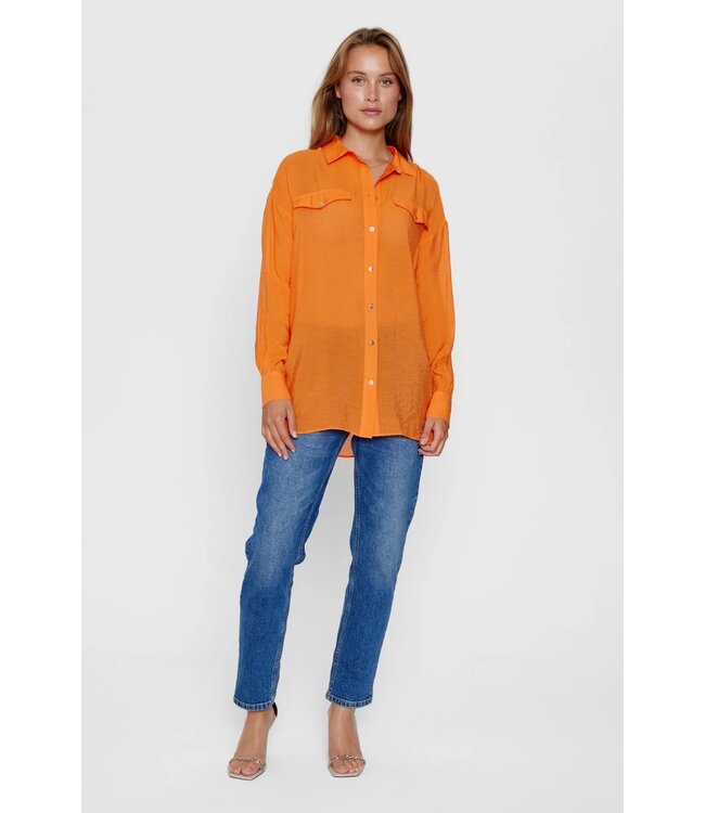 Elinam shirt - Rood oranje